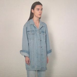 Oak + Fort Long Denim Jacket